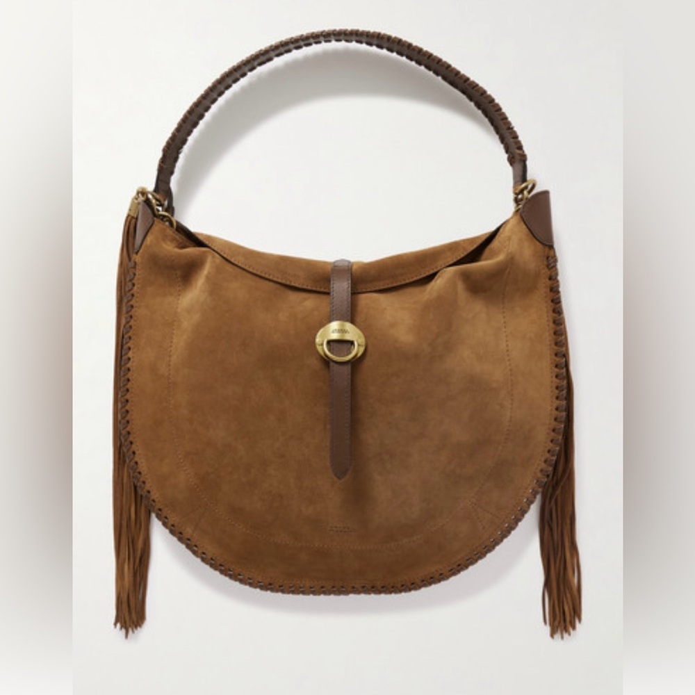 Isabel Marant Tan Suede Hobo Bag brown